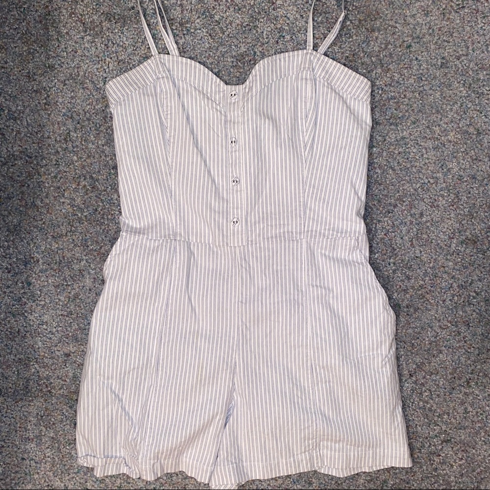 White & Blue Rompers - Picture 5 of 8